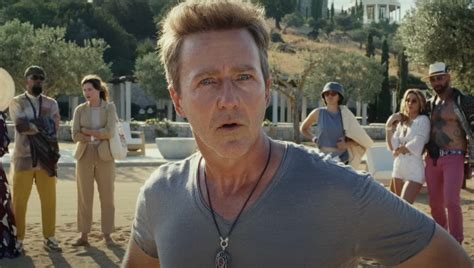 See Ed Norton Predict His Own Murder In Knives Out 2 First Look | GIANT FREAKIN ROBOT
