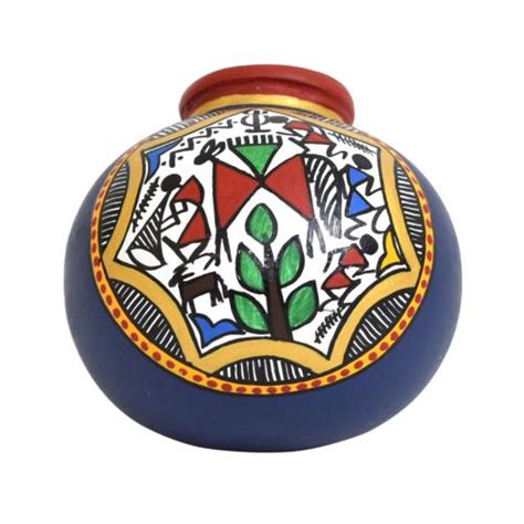 TERRACOTTA WARLI HAND PAINTED POTS