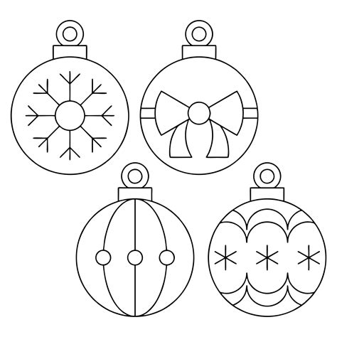 Christmas Ball Templates | Rossy Printable
