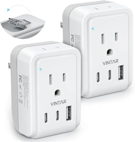 Amazon.com: 2 Pack US to Japan Plug Adapter, VINTAR Foldable Japan ...