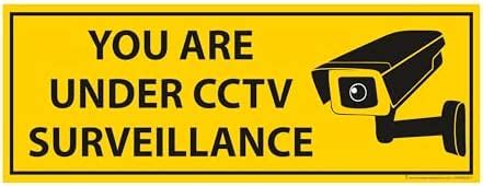 Anne Print Solutions® You are Under CCTV Surveillance Stickers Self ...