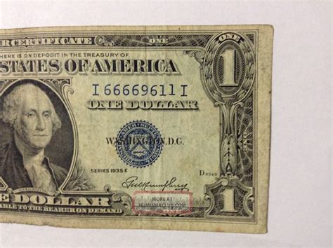 1935 - E $1 Silver Certificate.