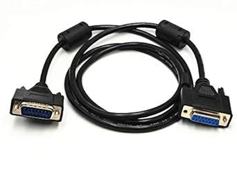 5Ft DB15 15 Pin Male to Female Connector Extension Cable Cord Black ...