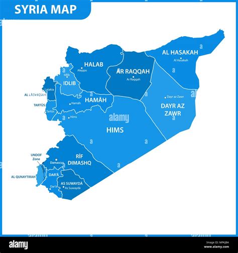 Map of damascus Stock Vector Images - Alamy