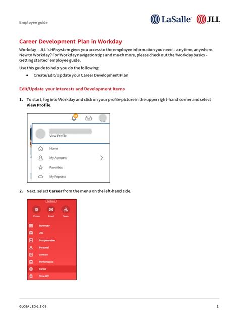 Image result for Workday Development Plan Examples