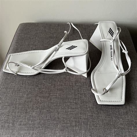 The Attico Women's White Sandals | Depop