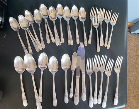 Vintage 1948 Wm Rogers Silverplate Beloved Pattern Silverware Flatware ...