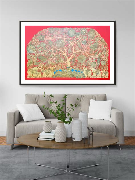 Buy Tree of Life Kalamkari painting by Harinath.N @Memeraki