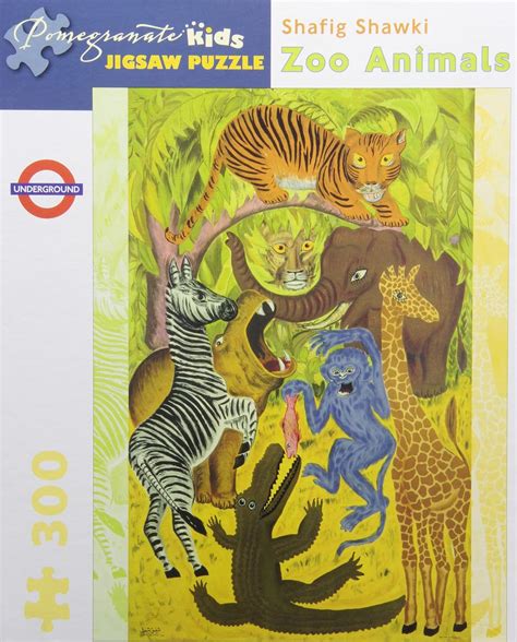 Zoo Animals: 300 Piece Puzzle (Pomegranate Kids Jigsaw Puzzle ...