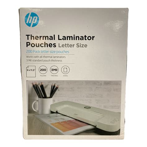200ct Thermal Laminator Pouches Letter Size - HP Inc. — Ewirelessgear