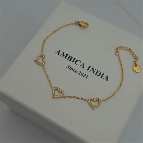 White Crystal bracelet – Ambica India