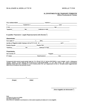 Modello Tt2119 Word - Fill Online, Printable, Fillable, Blank | pdfFiller