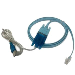 HDE USB to Serial Interface Cable with Serial to RJ45 Console Adapter ...