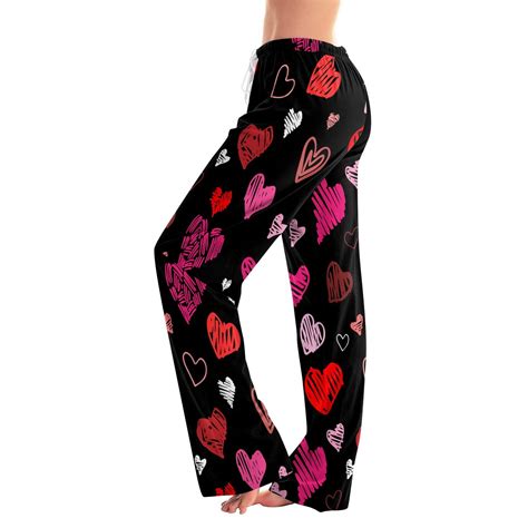 FrzhBrz Cotton Pj Pants for Women Valentines Day Pajamas Women Soft ...