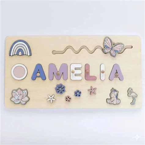 Personalized Name Puzzle - Custom Made for Your Child - The Montessori – The Montessori Toys