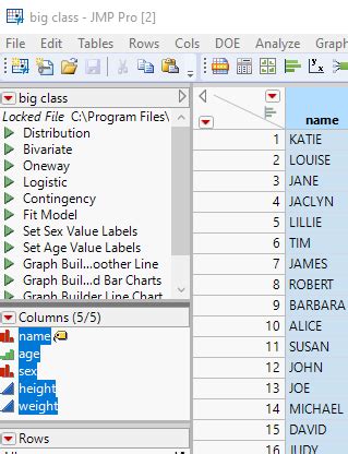 Image result for JMP Table Transpose Functions