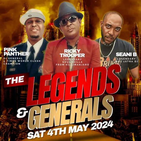 The Legends & Generals!!, Astoria Wolverhampton, 4 May to 5 May | AllEvents
