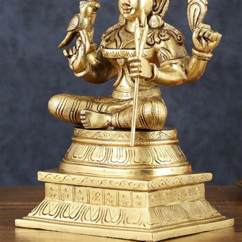 Rajarajeshwari Lalita Devi, Kamakshi, Brass idol 12" – Budhshiv.com