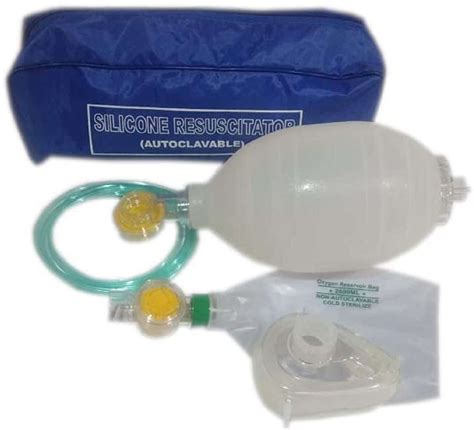 Jetflon Adult Ambu bag Silicone Self-Inflating ,Face mask, Reservoir ...