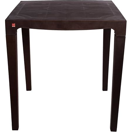 Cello Eden Four Seat Dining Table (Plastic ,Ice Brown) : Amazon.in ...
