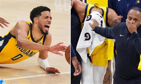 Tyrese Haliburton screams in agony and is left in tears as Pacers star ...