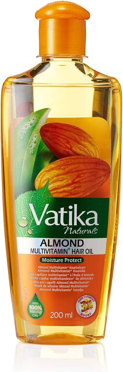 Buy Vatika Naturals Almond Hair Oil 200ml | Coconut, Sesame & Vitamins ...