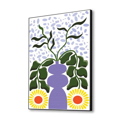 Vibrant Floral Vase Wall Art Canvas Wall Painting – Nestroots