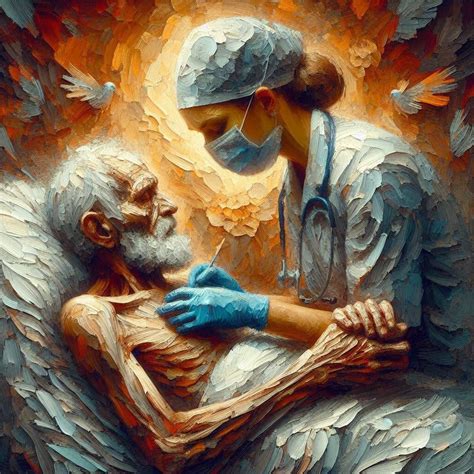 A nurse and her patient | Healthcare art, Nurse art, Medical artwork - medical art