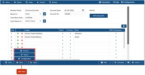 Receipt Payment Voucher