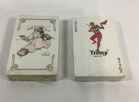 Sealed Vintage Trump Norman Rockwell SPRING Playing Cards Lot Of 2 Decks | eBay