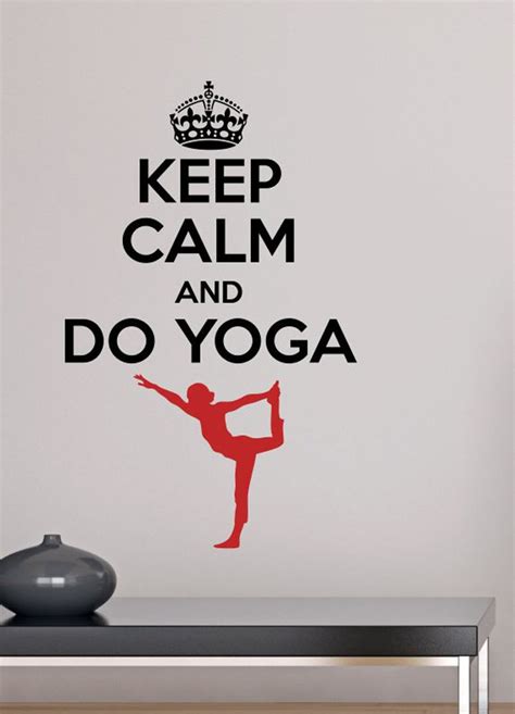 Asian Paints PVC Vinyl Wall-Ons Keep Calm Yoga Wall Sticker ...
