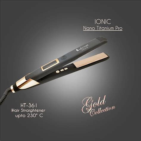 Hector Ionic Nano Titanium Hair Straightener- Gold Collection – Mani ...