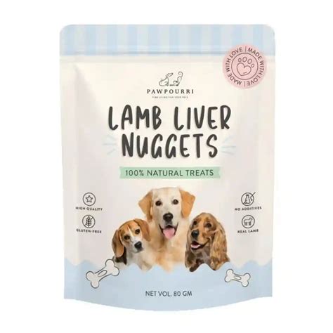Pawpourri 100% Natural Lamb Liver Nuggets Dog Treat | Supertails