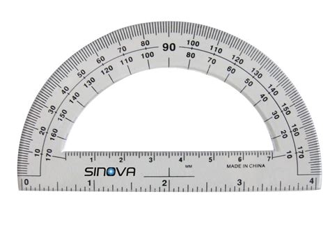 Free Printable Protractor 180° 360° Pdf With Ruler / Printable ...
