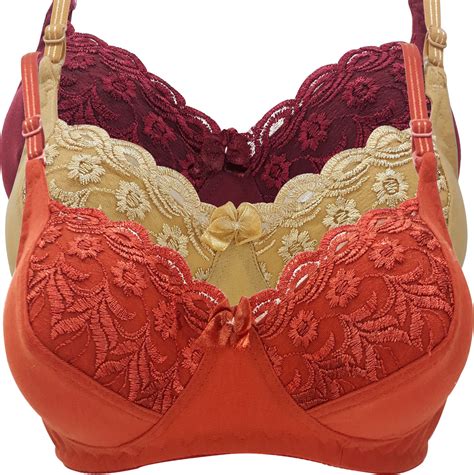 X-WELL Women's Minimizer Lightly Padded Bra - Buy Maroon, Beige, Brown ...