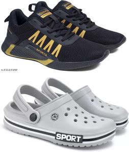 Pennen Pennen Sport Shoe LaceUp and Flip-FLop Multicolour Shoes For Men ...