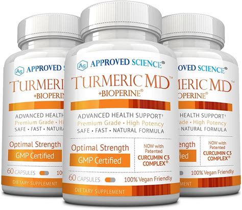Buy Approved Science® Turmeric MD - with BioPerine & 95% Standardized ...