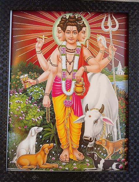Buy Shree Handicraft Lord Trimurti Brahma Vishnu Mahesh Wall Photo ...