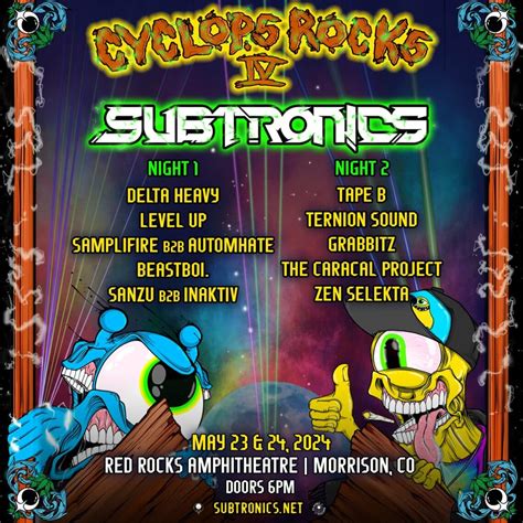 Subtronics Reveals Lineup For Cyclops Rocks IV | EDM Identity