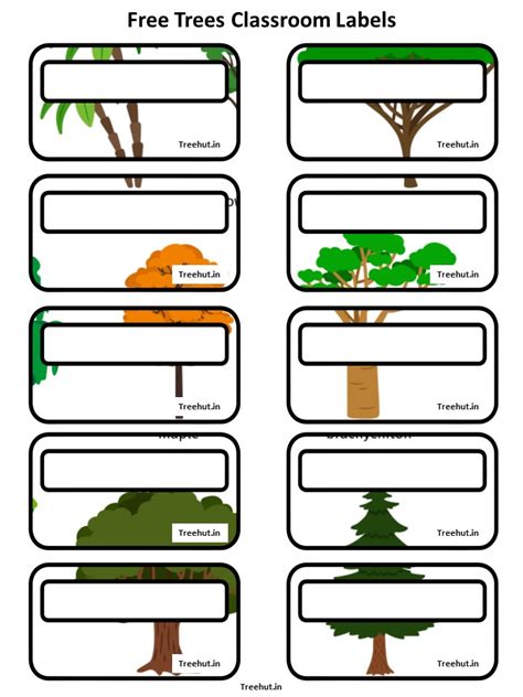 Free Trees Bulletin Board Decorations and Craft Printables #486