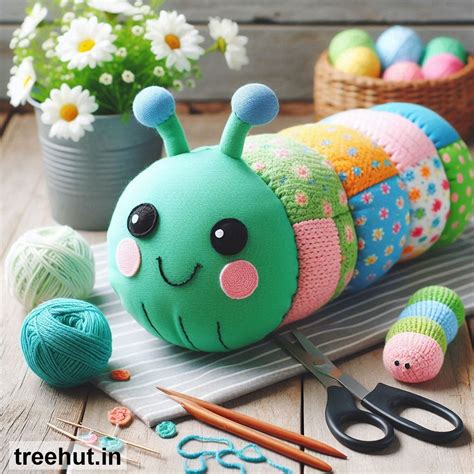 Caterpillar Cushion Design Ideas, Spring Cushion Ideas