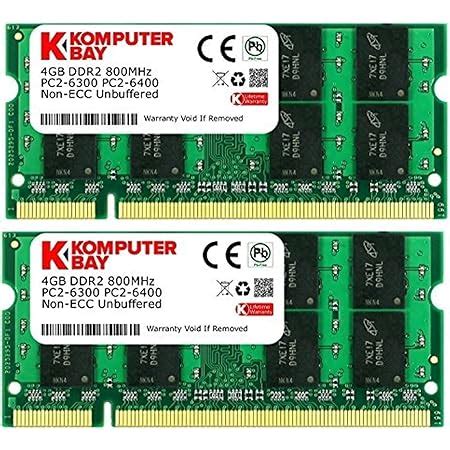 Amazon.in: Buy Komputerbay 8 GB (2 x 4GB) PC2-6400 DDR2-800 SoDIMM Dual ...