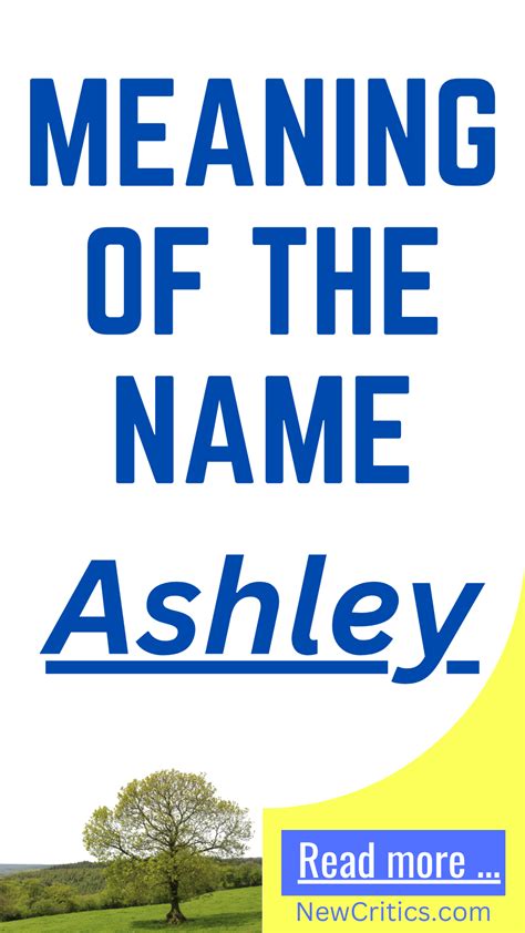 The Holistic Meaning Of The Name Ashley