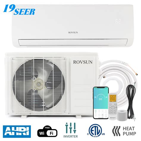 ROVSUN Smart 12,000 BTU Heating & Cooling AC/Heat Pump, 19 SEER Wifi ...