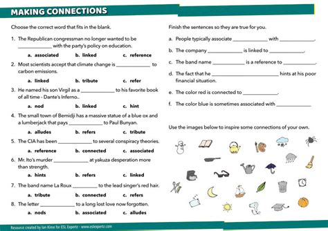 Make Connection Worksheet 的图像结果
