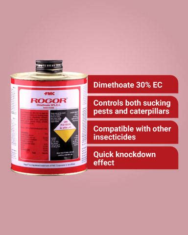 FMC Rogor Insecticide - Dimethoate 30% EC for Aphids, Thrips & Mites ...