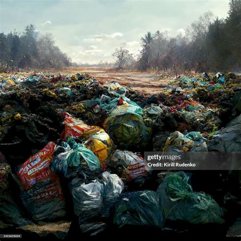 Pile Of Garbage Outside In A Countryside High-Res Stock Photo - Getty ...