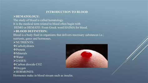 Blood chemistry | PPTX