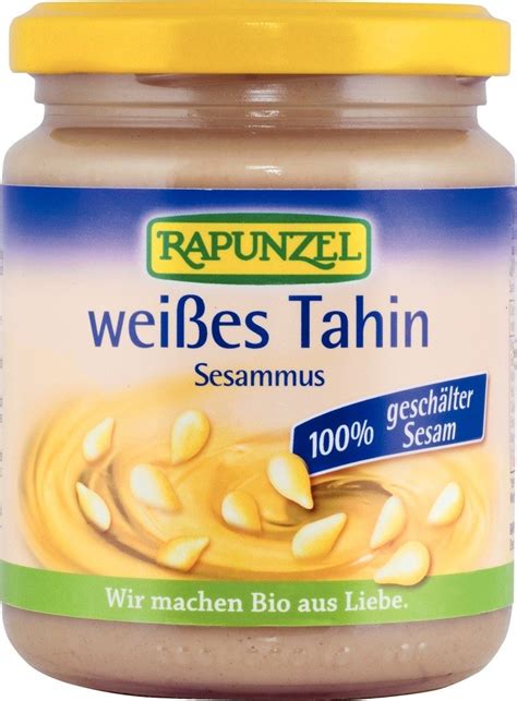 Buy Rapunzel Tahin weiß (Sesammus), 1er Pack (1 x 250 g) - Bio Online ...