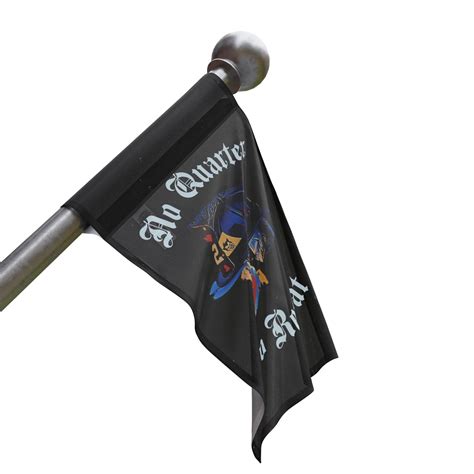 No Quarter Flag – Black Smoke Sticker LLC